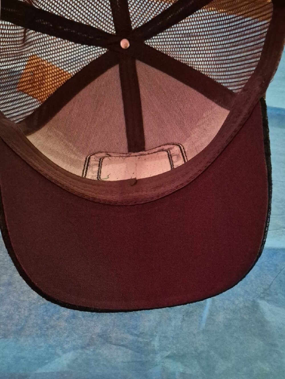 Dakine Brown Woven Trucker Cap with Rodeo Patch - Picture 6 of 10